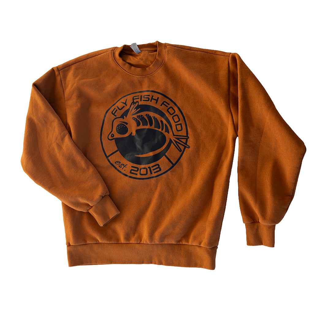Fly Fish Food Anniversary Logo Sweatshirt - Brown