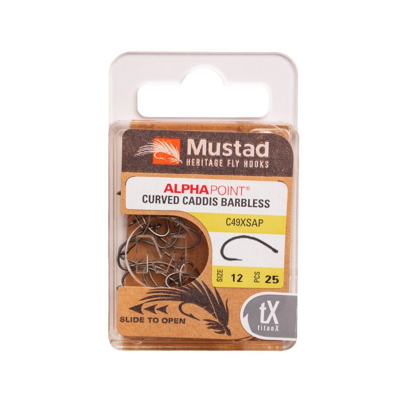 Mustad - Curved Caddis C49XSAP - Hooks &amp; Shanks - Fly Fish Food