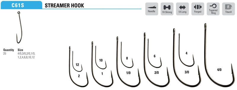 Mustad - Apex Streamer Hook C61SAP - Hooks & Shanks - Fly Fish Food