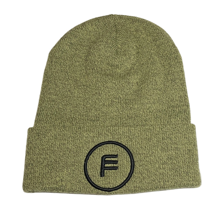 Fly Fish Food Anniversary Logo Beanie - Olive
