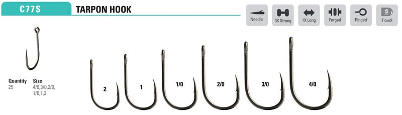 Mustad - Rune Big Game Hook C77SAP - Hooks & Shanks - Fly Fish Food