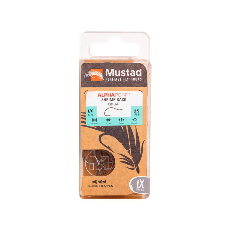 Mustad - Curved Back Shrimp Hook C84BAP - Hooks &amp; Shanks - Fly Fish Food