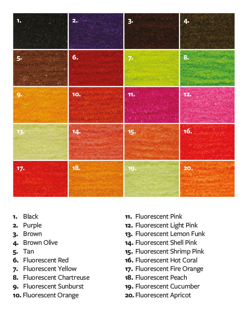 Fulling Mill Chewy Worm Chenille - Small - Chenille - Fly Fish Food