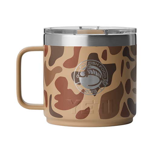 YETI Rambler 14 oz Mug 2.0 - Fly Fish Food Logo