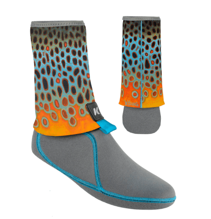 Korkers I - Drain Neoprene Guard Sock 3.5mm - DeYoung Brown Flank - Waders - Fly Fish Food