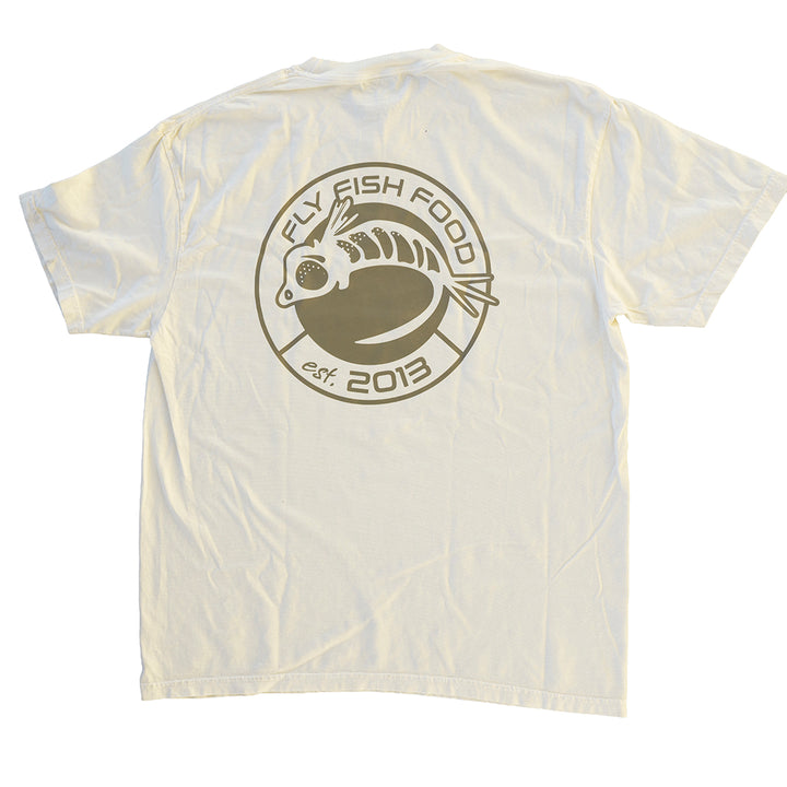 Fly Fish Food Anniversary Logo Shirt - Cream