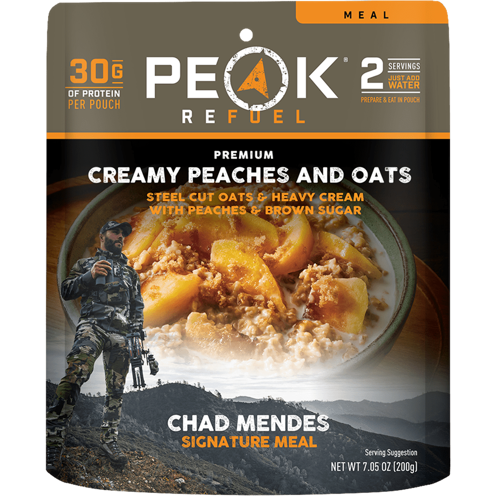 Peaches &amp; Cream Steel Cut Oatmeal - Food &amp; Beverage - Fly Fish Food