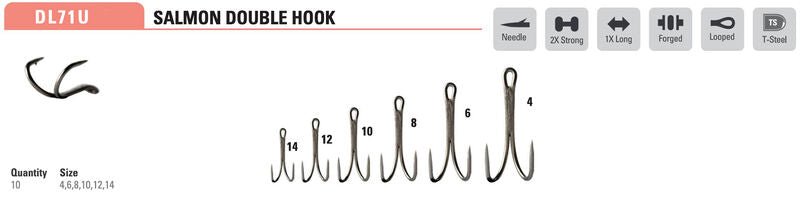 Mustad - Salmon Double Hook DL71UAP - Hooks &amp; Shanks - Fly Fish Food