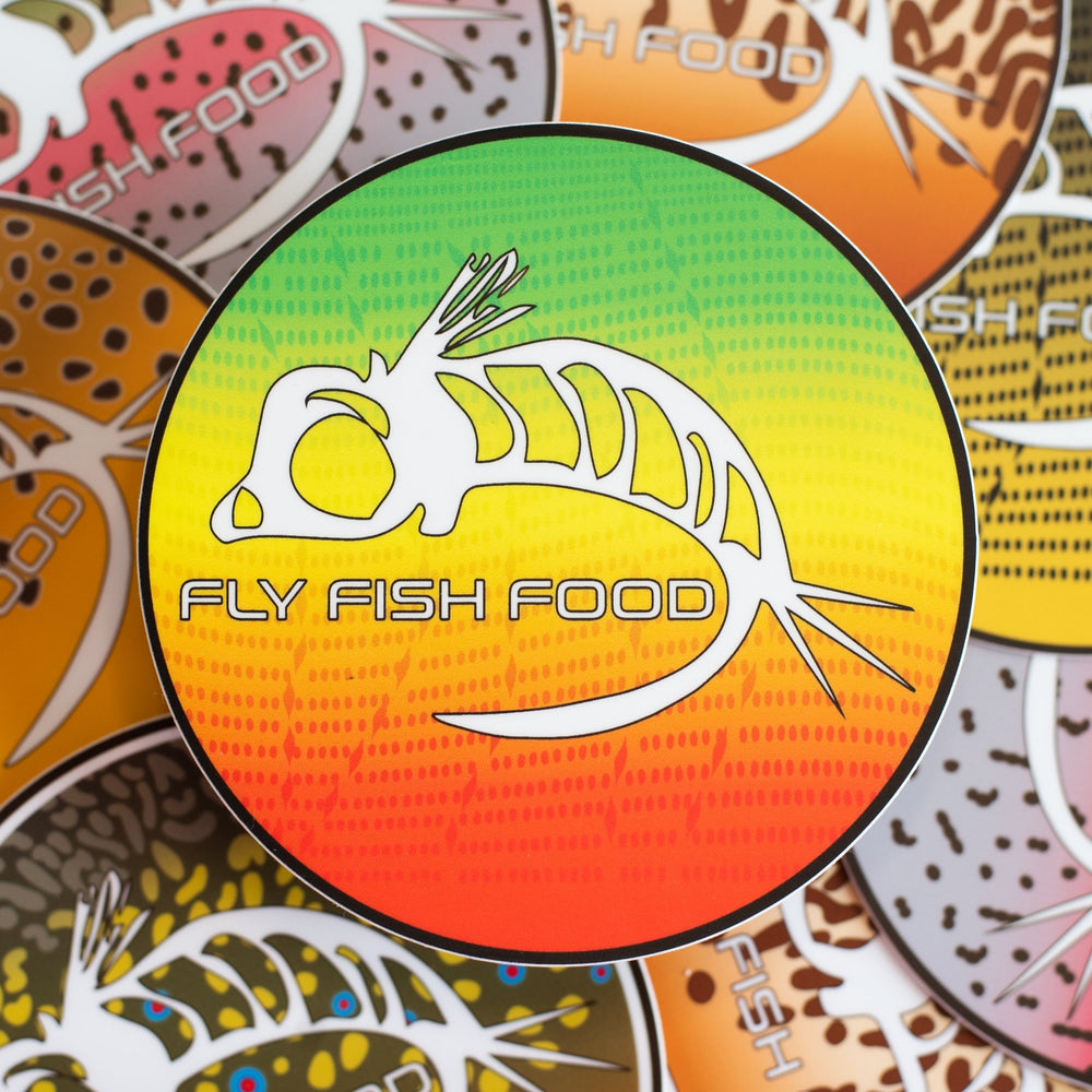 Fly Fish Food Sticker - Rasta Dorado (4") - Stickers - Fly Fish Food