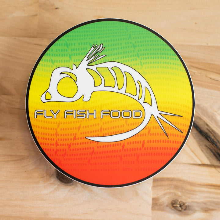 Fly Fish Food Sticker - Rasta Dorado (4") - Stickers - Fly Fish Food