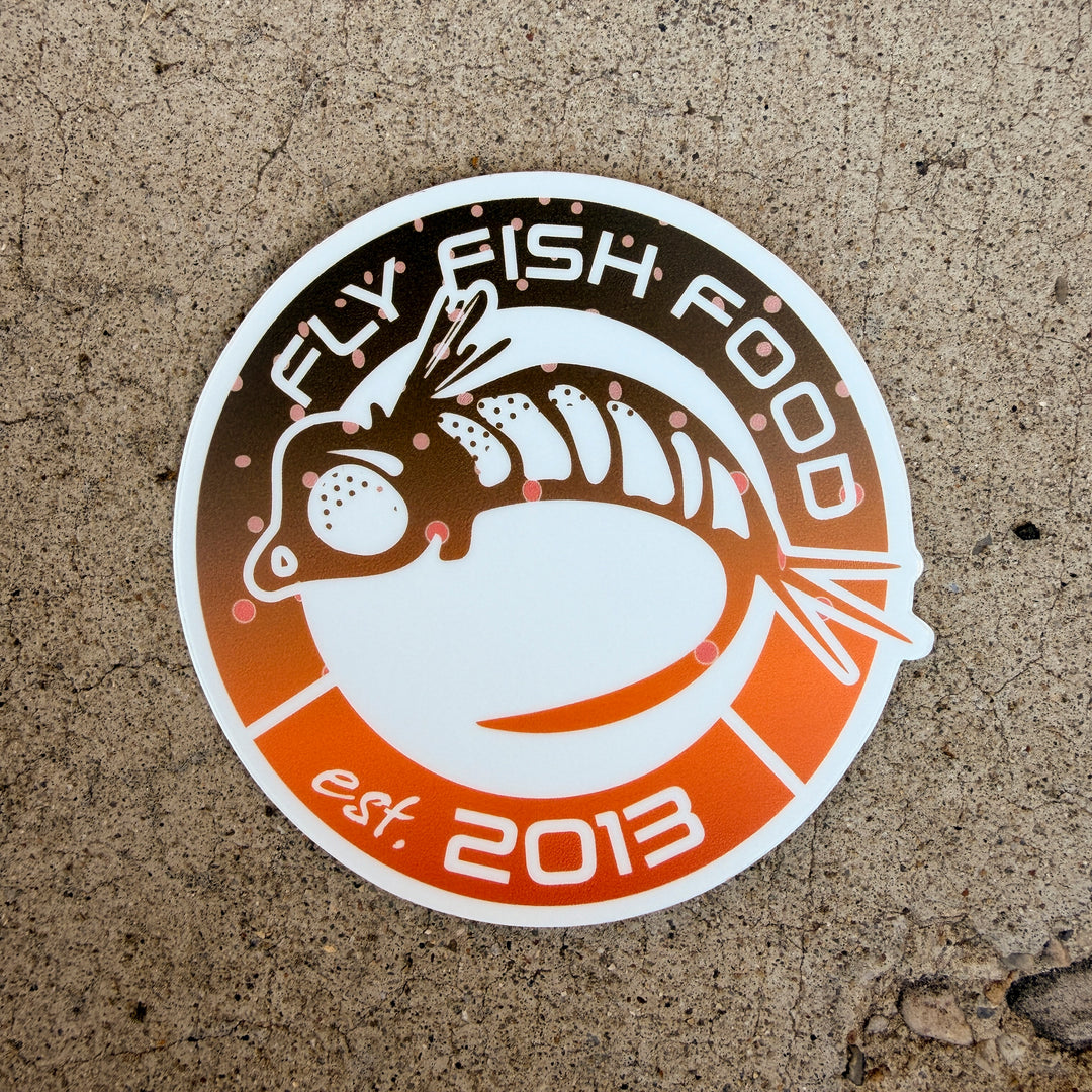 Fly Fish Food Anniversary Sticker - Bull Trout (3")