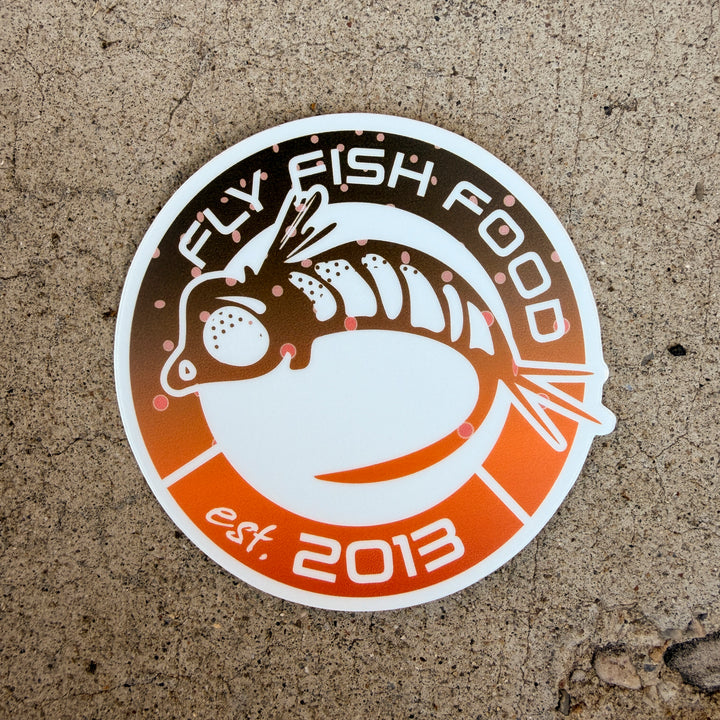 Fly Fish Food Anniversary Sticker - Bull Trout (3")