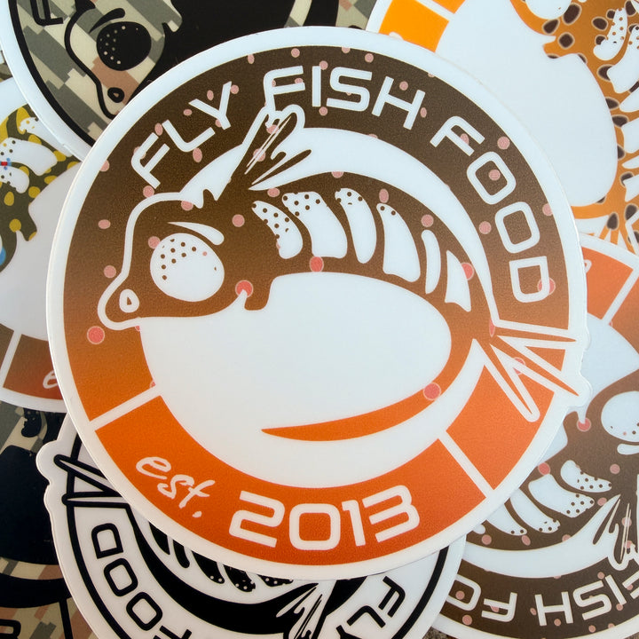 Fly Fish Food Anniversary Sticker - Bull Trout (3")