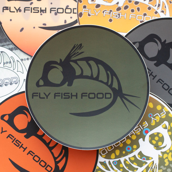 Fly Fish Food Sticker - Green (5") - Stickers - Fly Fish Food