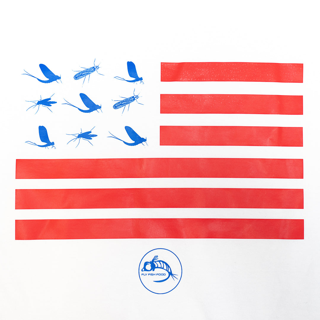FFF Patriotic Fly Flag T-Shirt - Apparel - Fly Fish Food