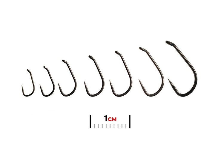 Fulling Mill 5150 Tactical Shorty Non - Reflective Black Hook - Barbless - Hooks &amp; Shanks - Fly Fish Food