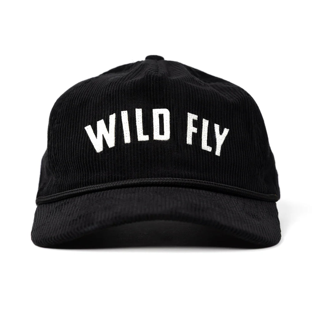 Wild Fly - Legacy Corduroy Snapback - Black - Hats - Fly Fish Food