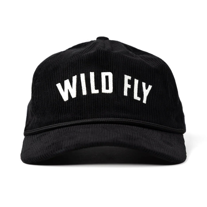 Wild Fly - Legacy Corduroy Snapback - Black - Hats - Fly Fish Food