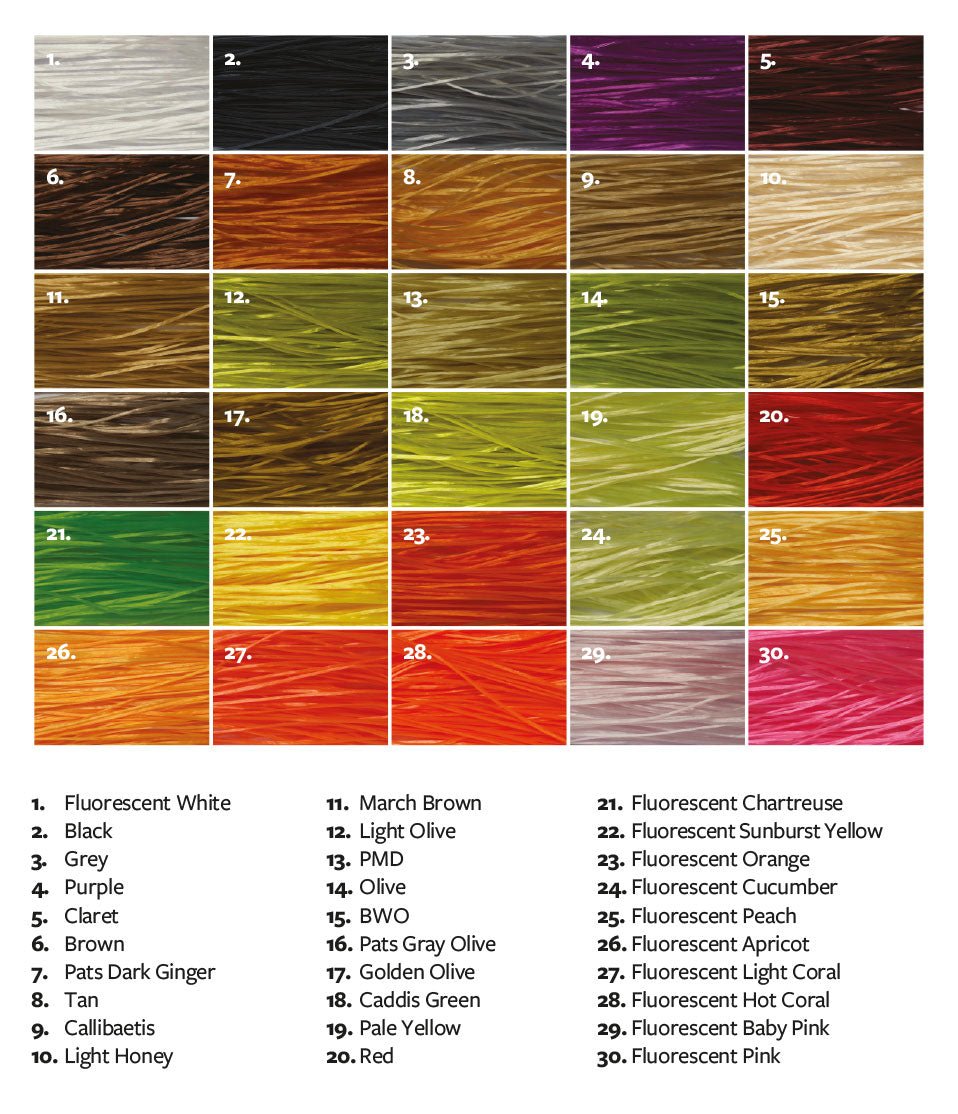 Fulling Mill Flex - Floss - Synthetic Fibers & Flash - Fly Fish Food