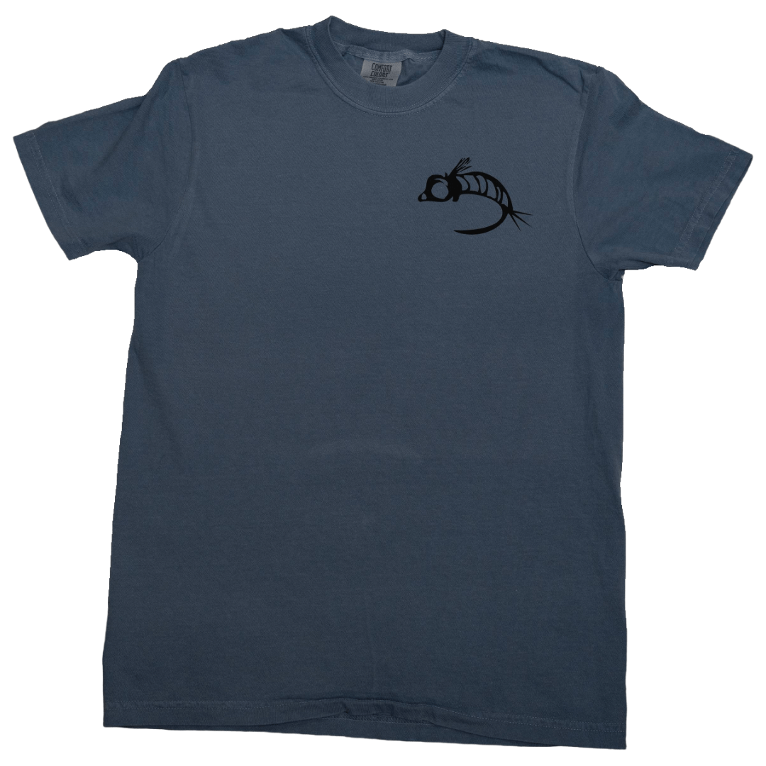 Fly Fish Food Logo Tee - Blue - Apparel - Fly Fish Food