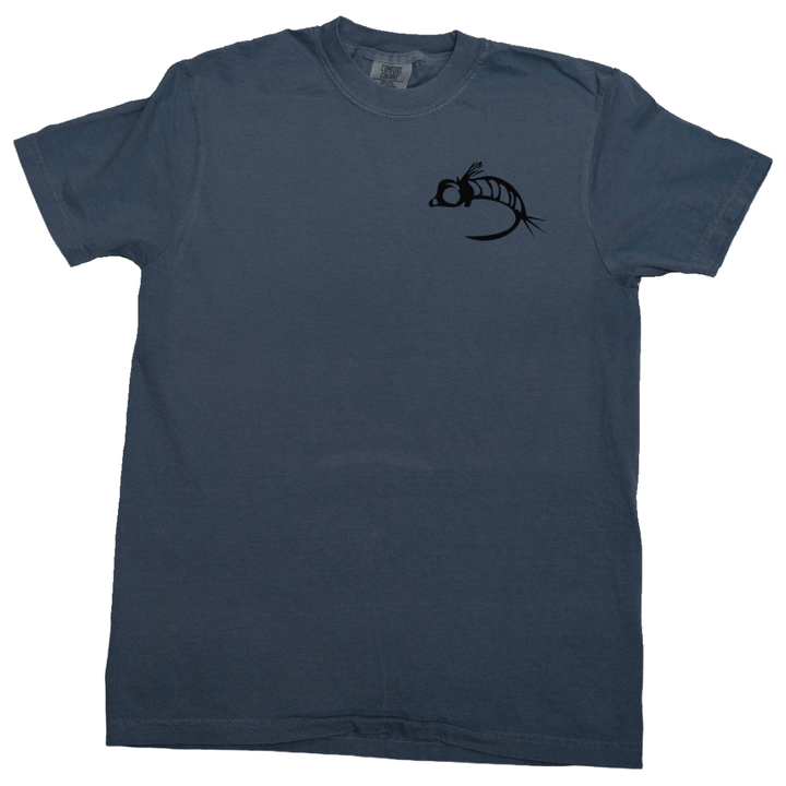 Fly Fish Food Logo Tee - Blue - Apparel - Fly Fish Food