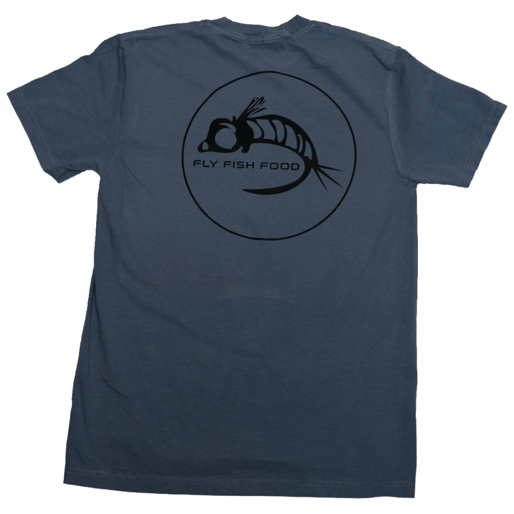 Fly Fish Food Logo Tee - Blue - Apparel - Fly Fish Food