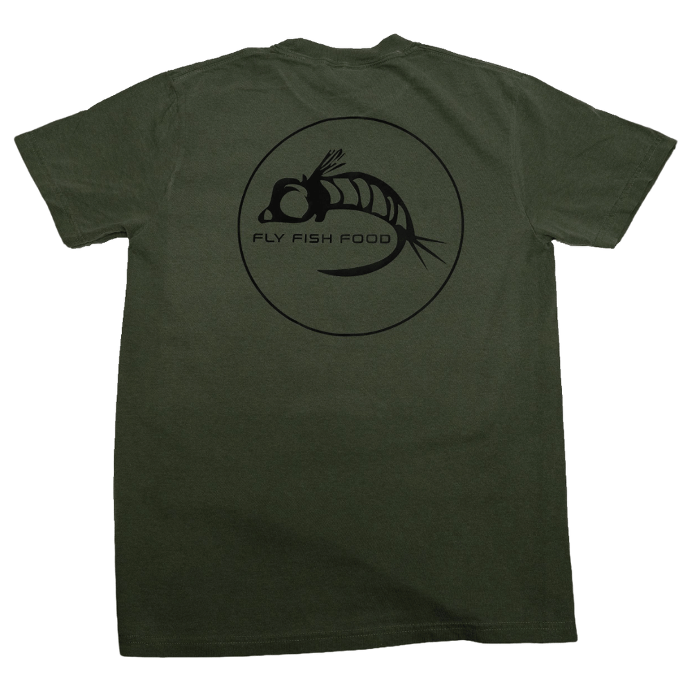 Fly Fish Food Logo Tee - Olive - Apparel - Fly Fish Food