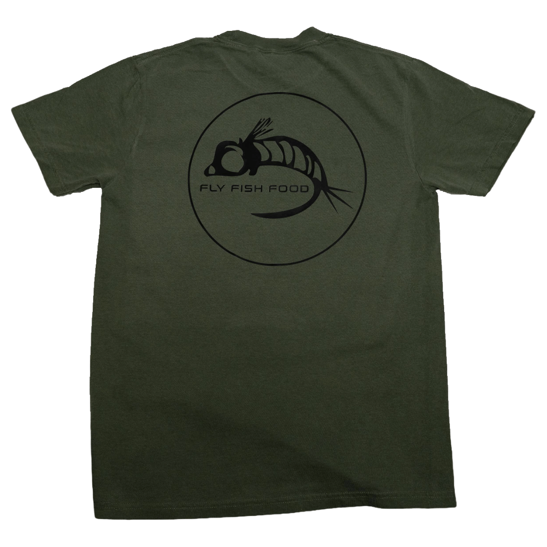 Fly Fish Food Logo Tee - Olive - Apparel - Fly Fish Food