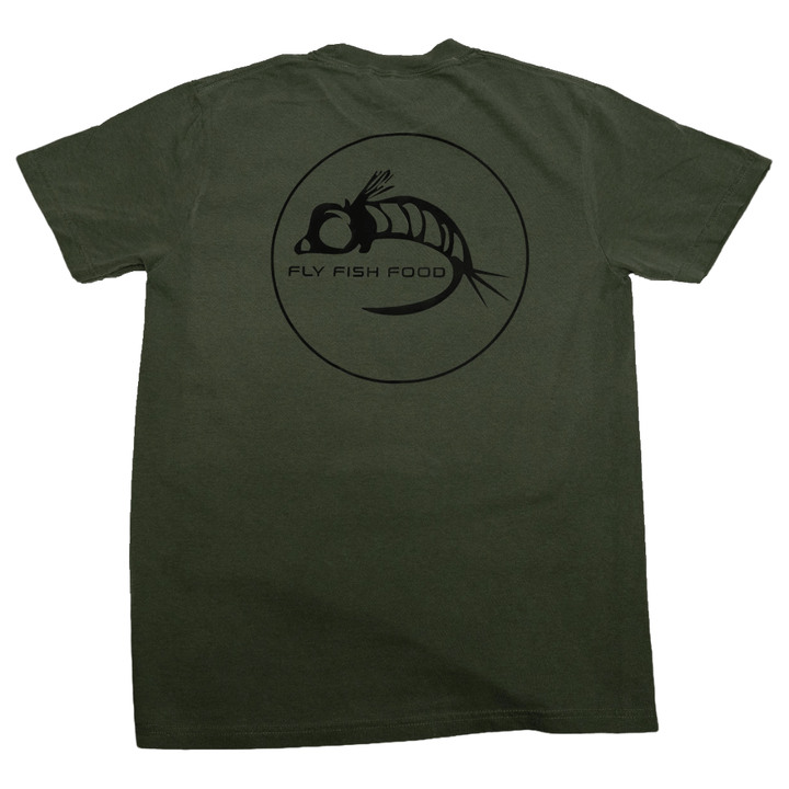 Fly Fish Food Logo Tee - Olive - Apparel - Fly Fish Food