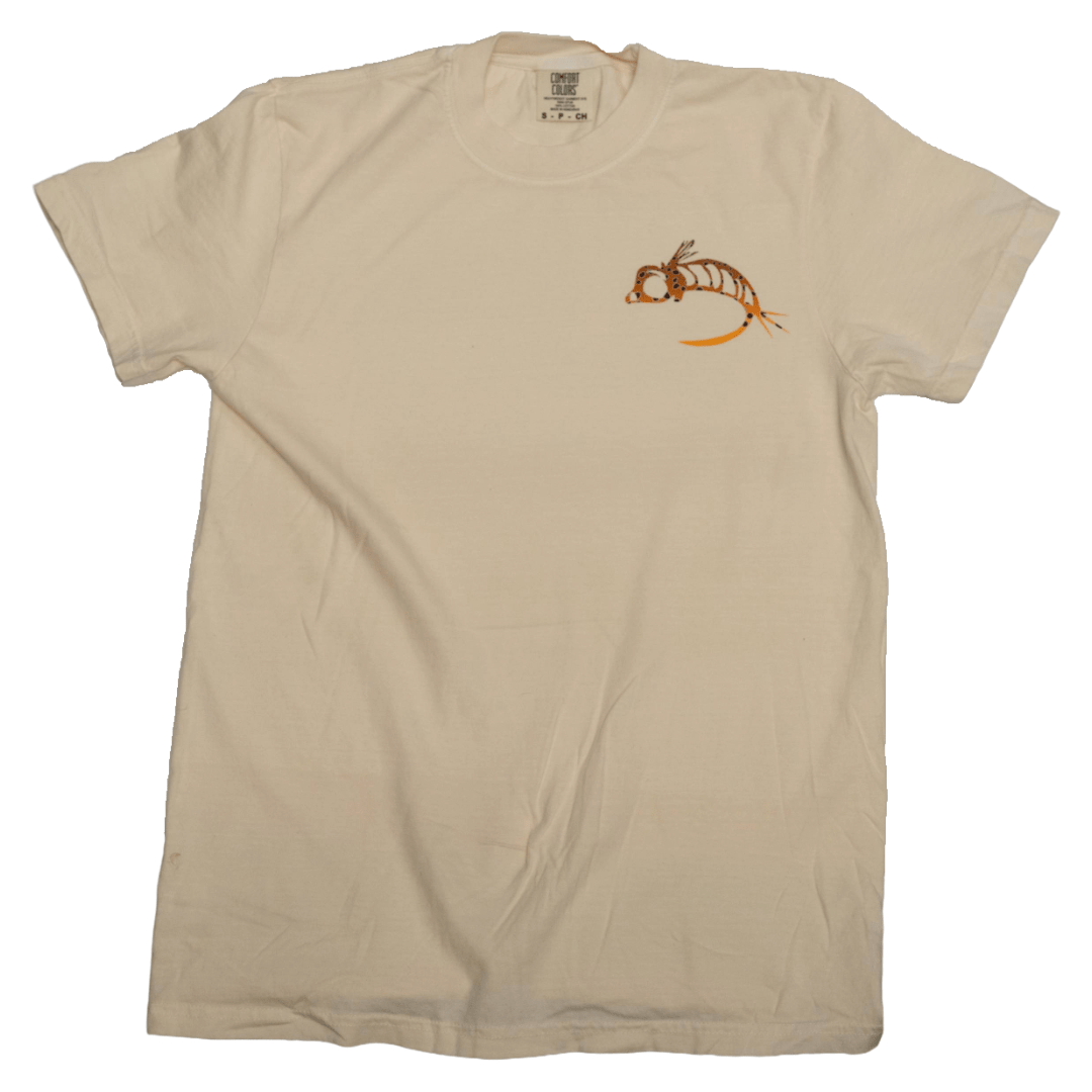 Fly Fish Food Brown Trout Logo Tee - Cream - Apparel - Fly Fish Food