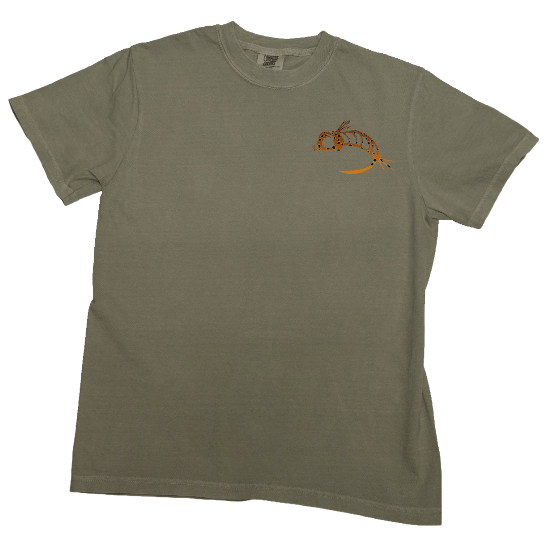 Fly Fish Food Brown Trout Logo Tee - Sage - Apparel - Fly Fish Food