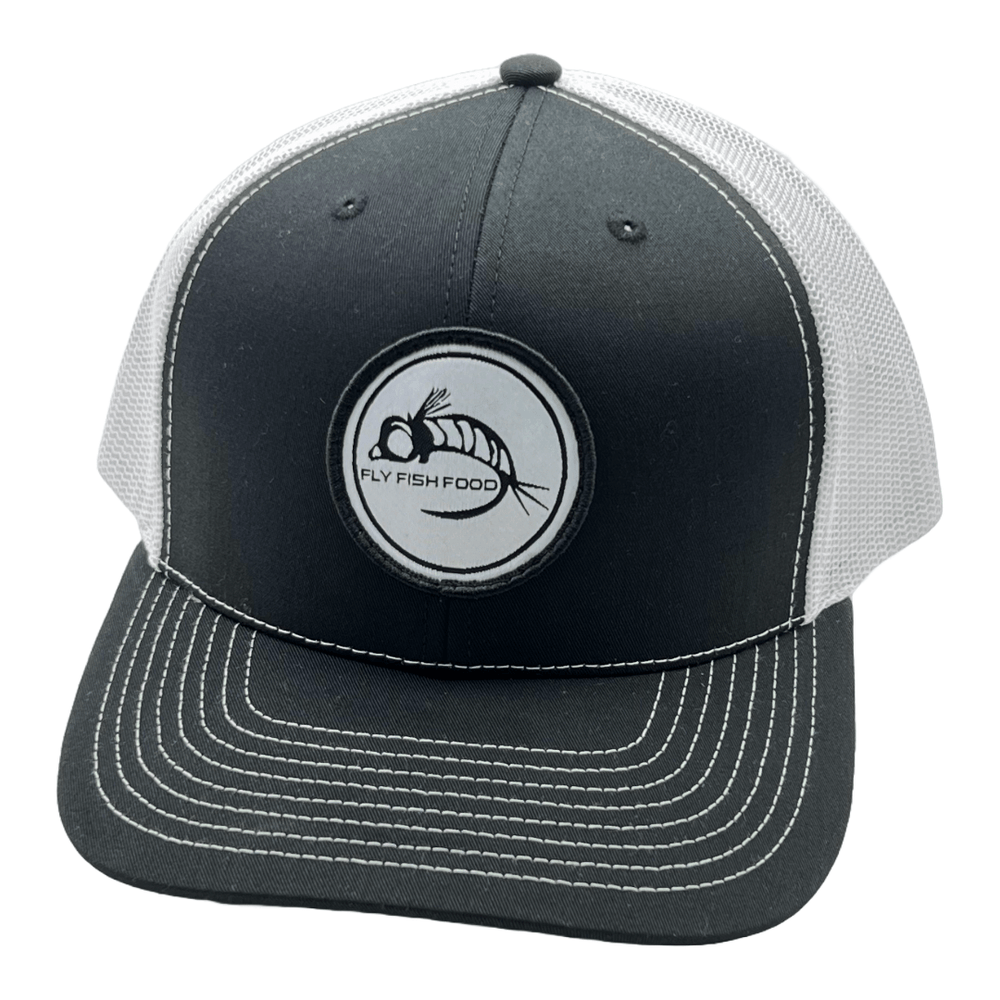Fly Fish Food Logo Hat - Black White Stitching - Hats - Fly Fish Food