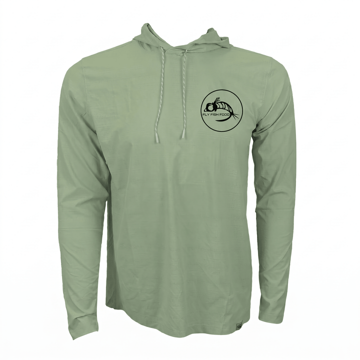 FFF Logo - RepYourWater River Rock Trout Flolite Performance Hoody - Apparel - Fly Fish Food