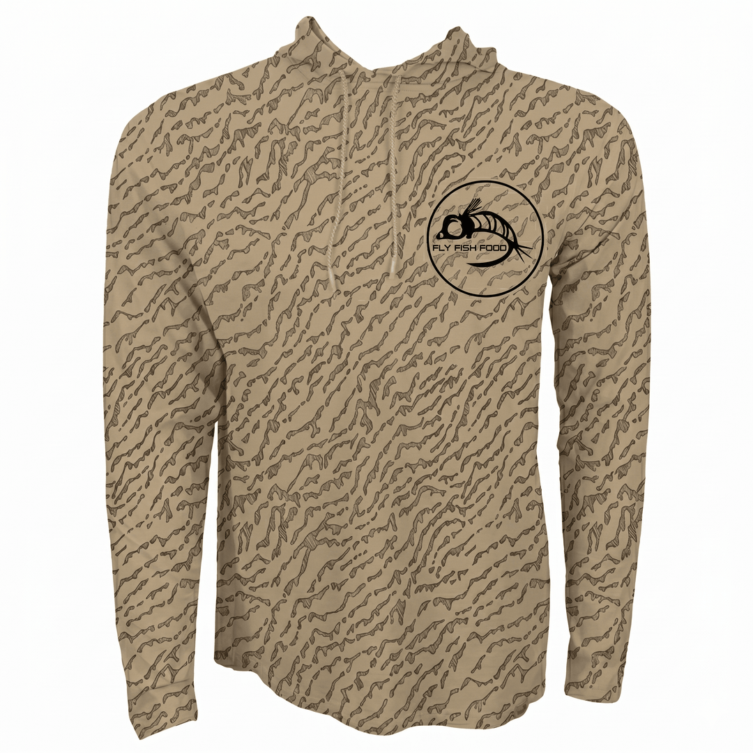 FFF Logo - RepYourWater Sandbar Flolite Performance Hoody - Apparel - Fly Fish Food