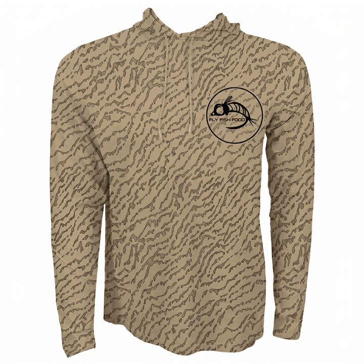 FFF Logo - RepYourWater Sandbar Flolite Performance Hoody - Apparel - Fly Fish Food