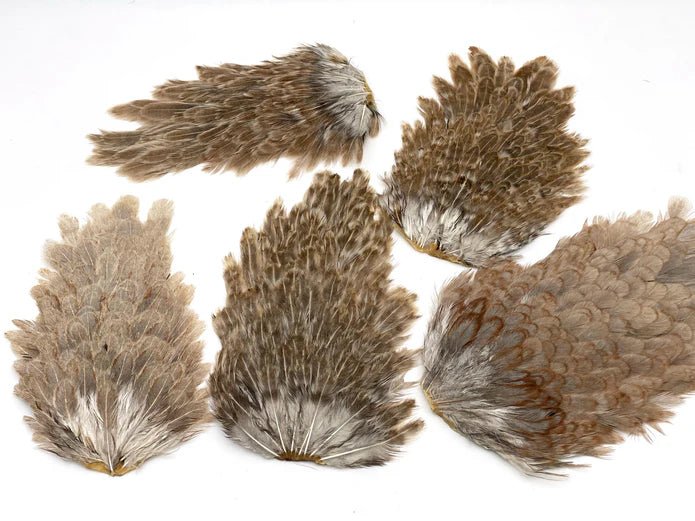 Moonlit India Hen Back Saddles - Feathers &amp; Marabou - Fly Fish Food