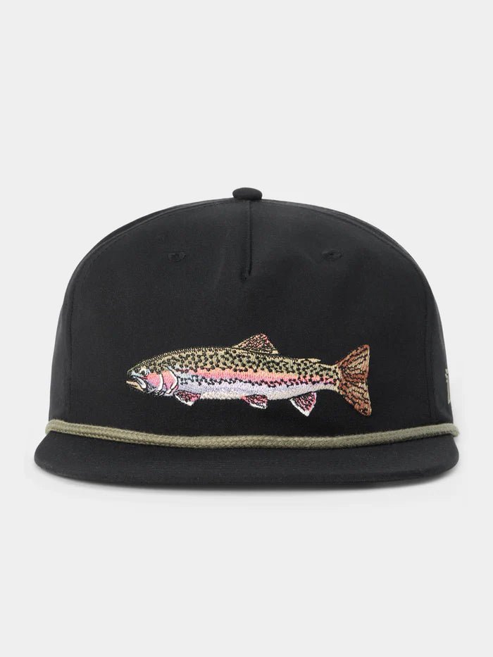 Duck Camp Grandpa Rainbow Trout Hat - Black - Hats - Fly Fish Food