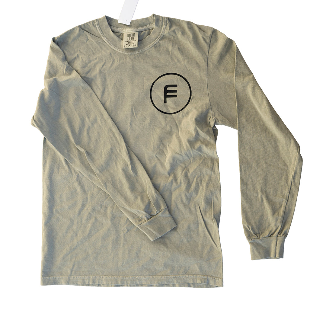 Fly Fish Food Anniversary Logo Shirt - Green Longsleeve