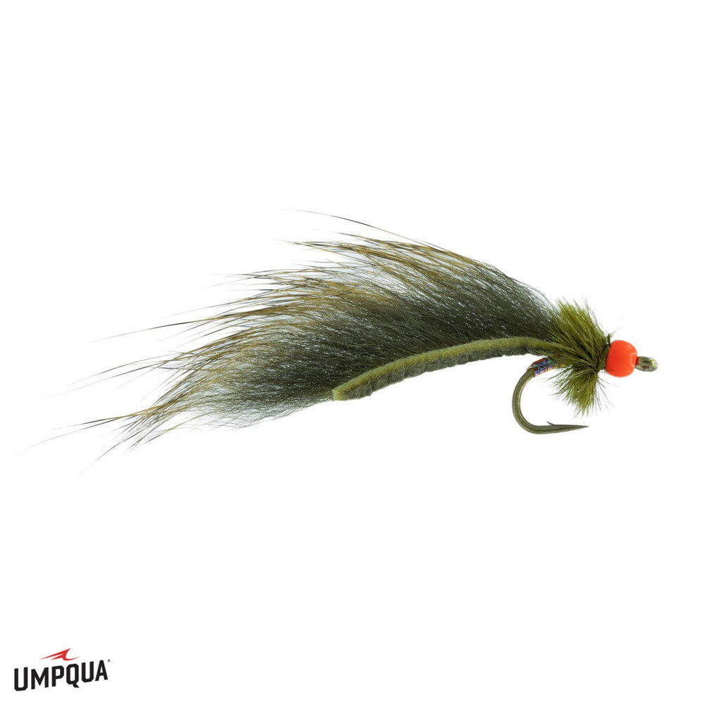 Hot Head Mini Jig Leech - Olive - Flies - Fly Fish Food