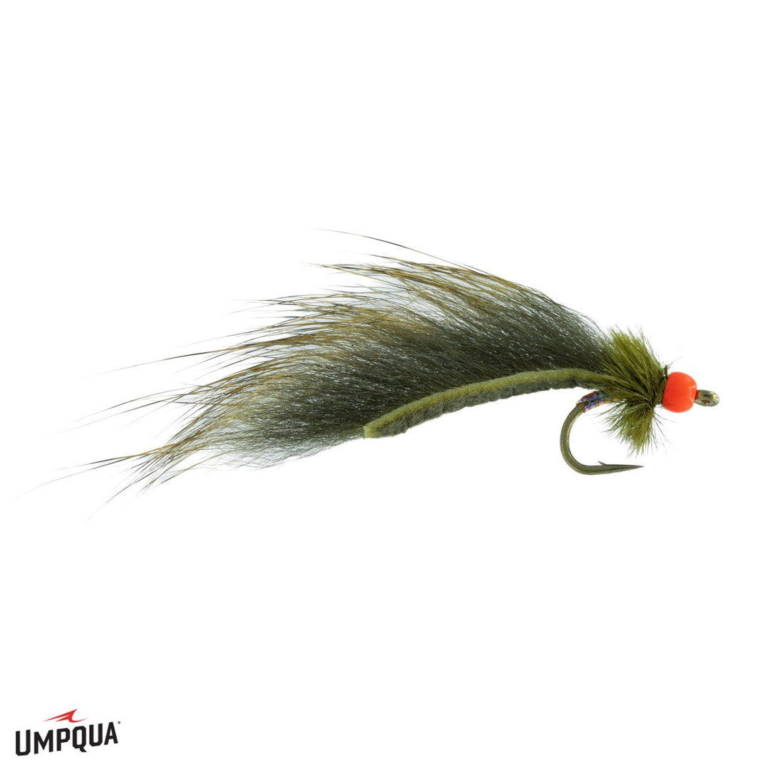 Hot Head Mini Jig Leech - Olive - Flies - Fly Fish Food
