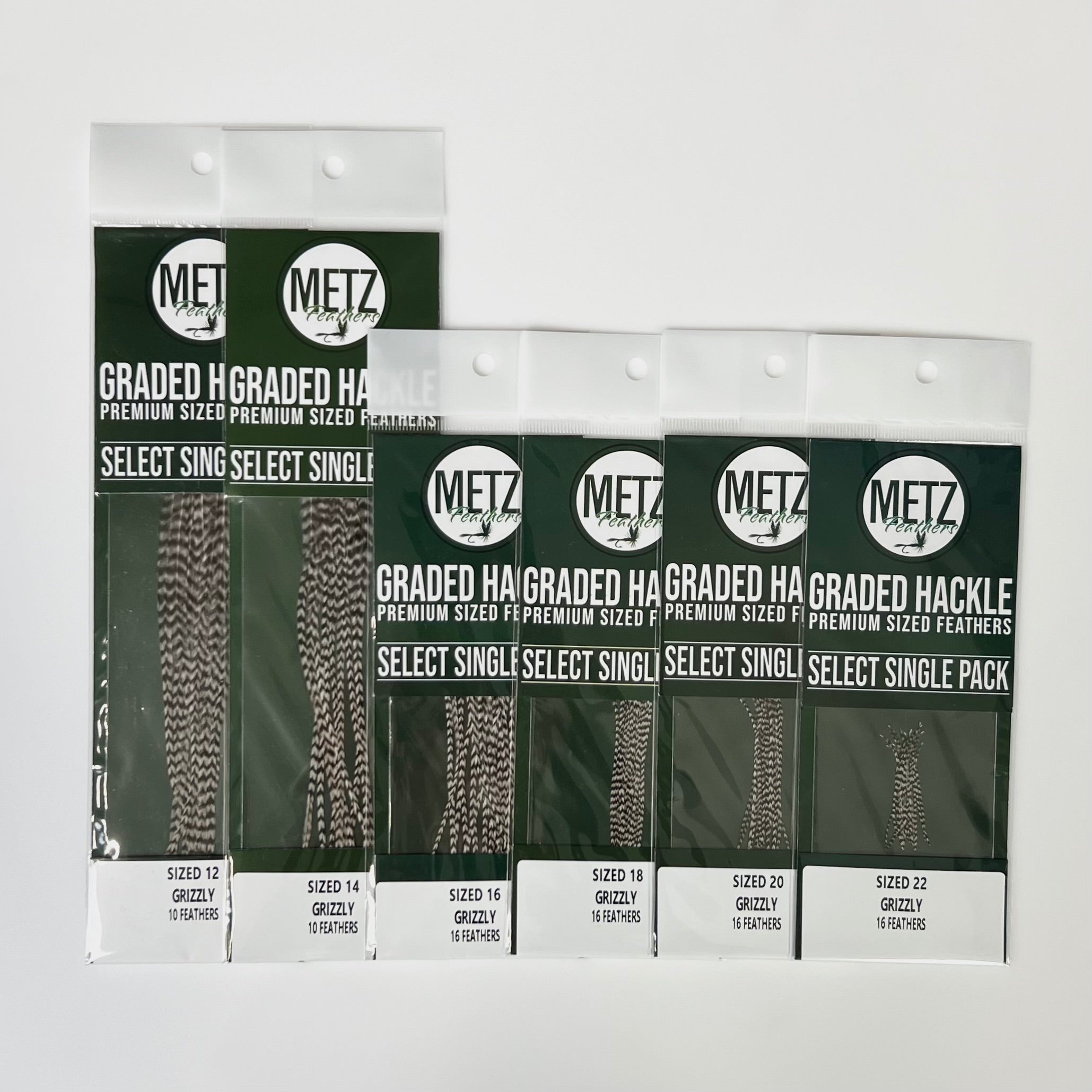 Metz - Select Single Pack - Grizzly - Hackle - Fly Fish Food