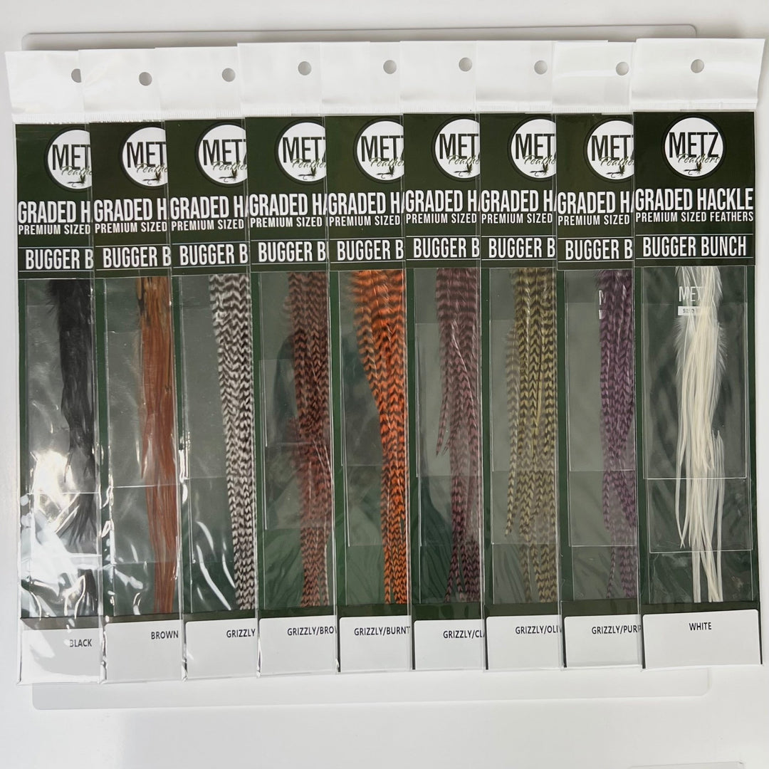 Metz - Hackle Bugger Bunch - Hackle - Fly Fish Food