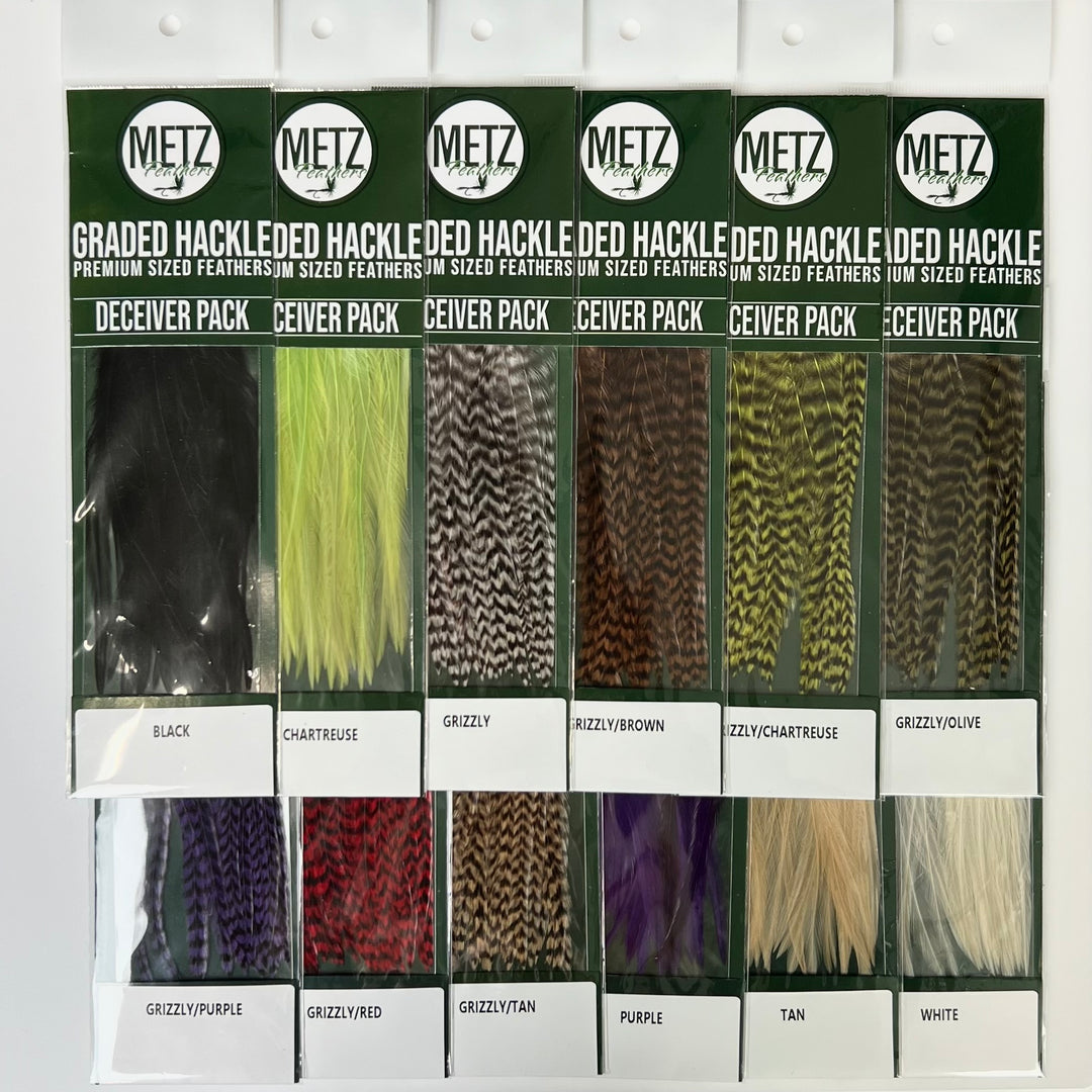 Metz - Hackle Deceiver/Streamer Pack - Hackle - Fly Fish Food