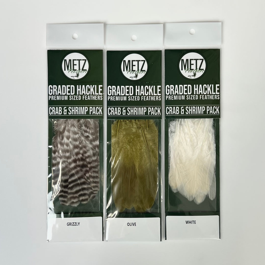 Metz - Hackle Crab and Shrimp Pack - Hackle - Fly Fish Food
