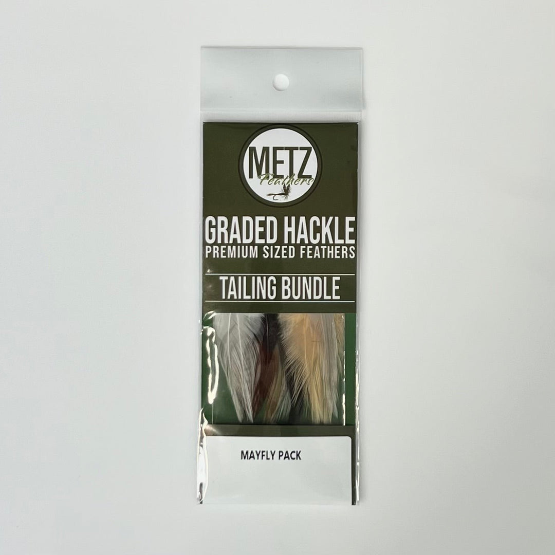 Metz - Hackle Tailing Bundle - Mayfly Pack - Hackle - Fly Fish Food