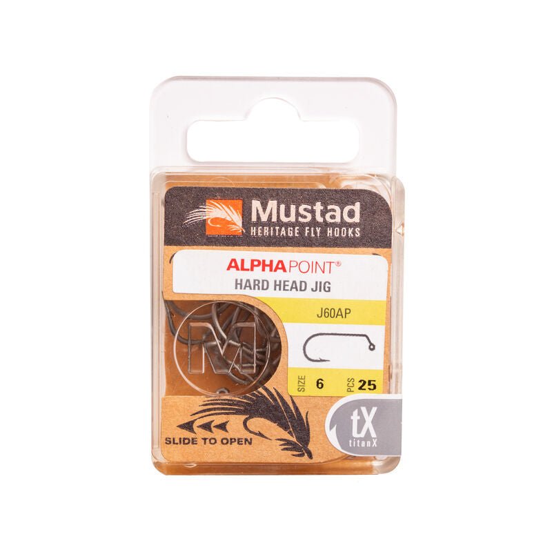 Mustad - Hard Head Jig Hook J60AP - Hooks &amp; Shanks - Fly Fish Food