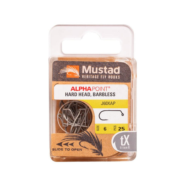 Mustad - Hard Head Barbless Jig Hook J60XAP - Hooks &amp; Shanks - Fly Fish Food