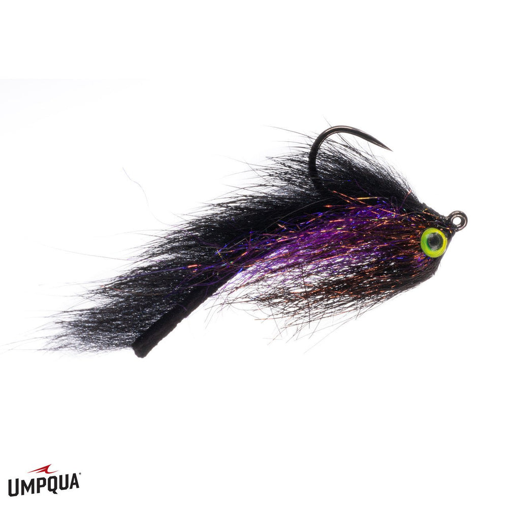 Jigged Micro Meat - Black - Flies - Fly Fish Food