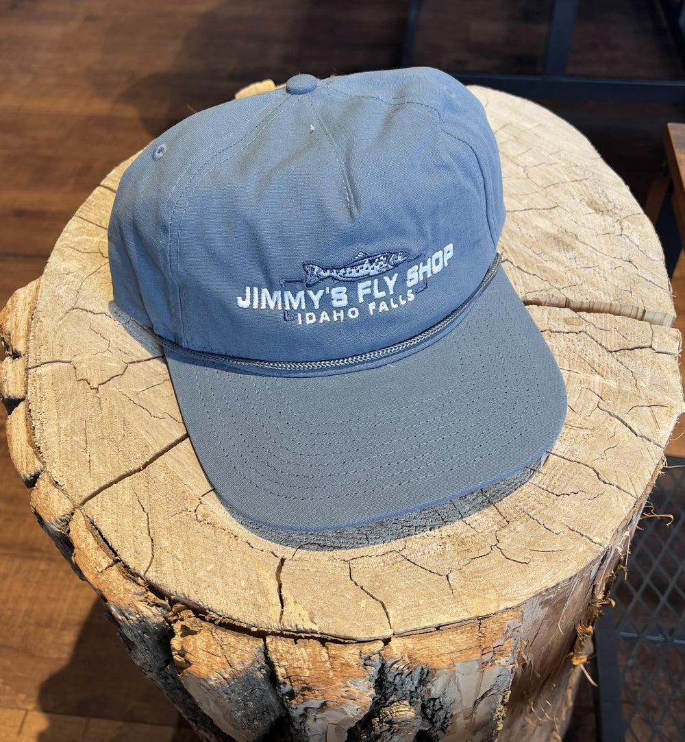 Jimmy's Fly Shop Hat - Embroided Trout - Blue - Apparel - Fly Fish Food