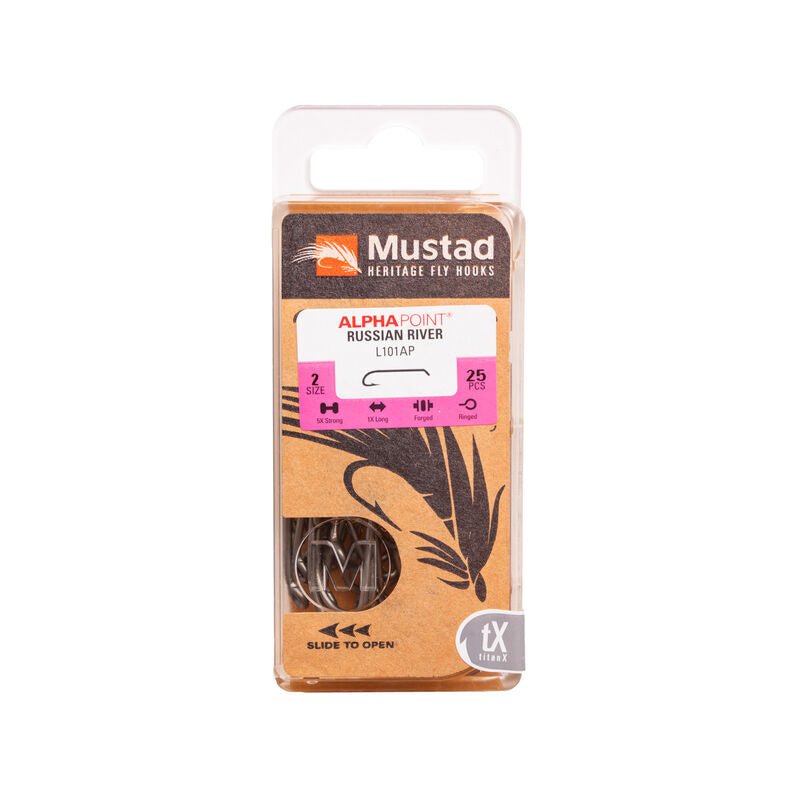 Mustad - Russian River Streamer Hook L101AP Size 2 - Hooks &amp; Shanks - Fly Fish Food
